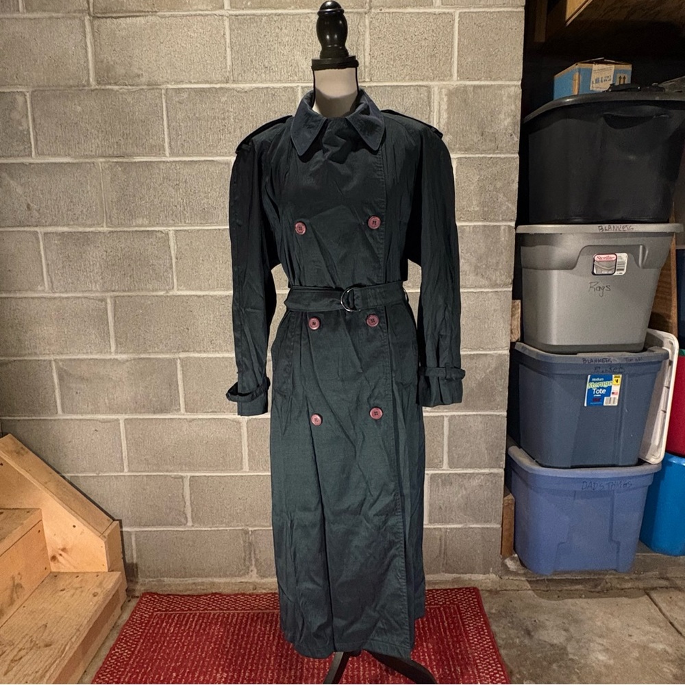 Vintage trench coat women’s iridescent by Oliver B. - Picture 3 of 13